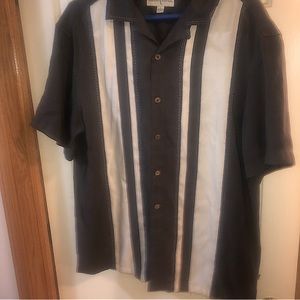 Casual stripe button down